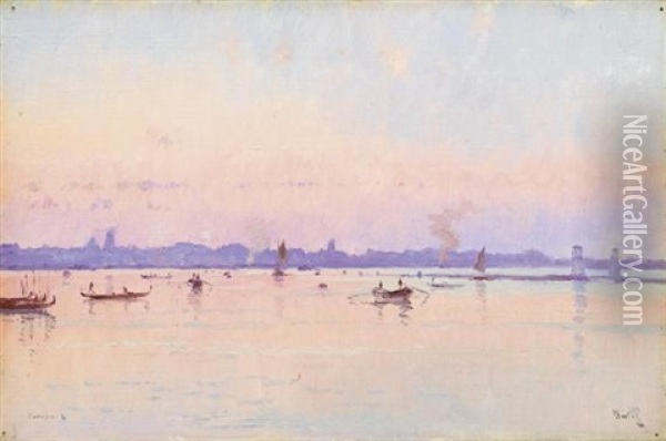 Ansicht Auf Venedig Oil Painting - Marie Joseph Leon Clavel