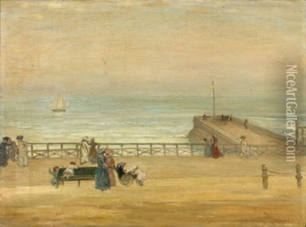 Brighton Oil Painting - Charles Conder