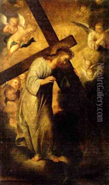 Christ On The Road To Calvary Oil Painting - Bartolome Esteban Murillo