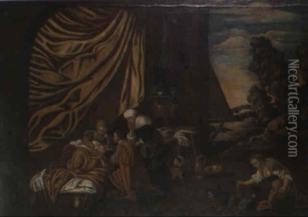 La Benedicion De Jacob Oil Painting - Pedro Orrente