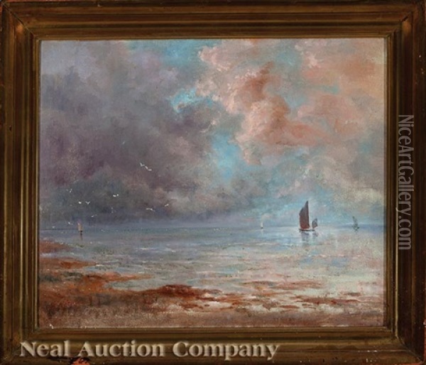 The Lull Oil Painting - George Frederick Castleden