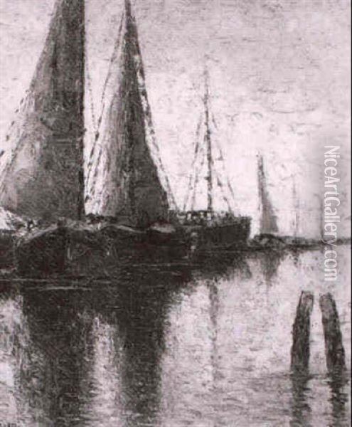 Segelboote Oil Painting - Rolf Sigurd