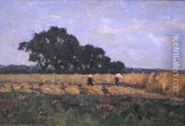 Getreideernte Oil Painting - Willem Henri Van Schaik