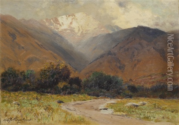 Pikes Peak - Light Shower Near Manitou Oil Painting - Charles Partridge Adams