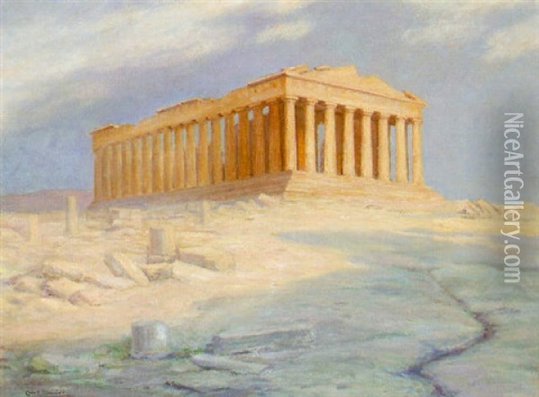 The Parthenon, Athens Oil Painting - Kurt Sauer