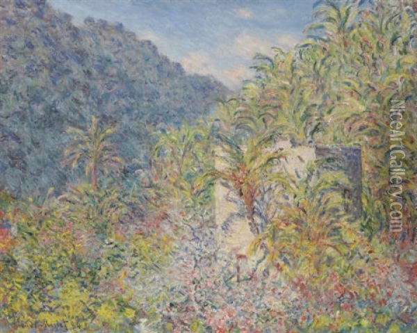 Vallee De Sasso Oil Painting - Claude Monet