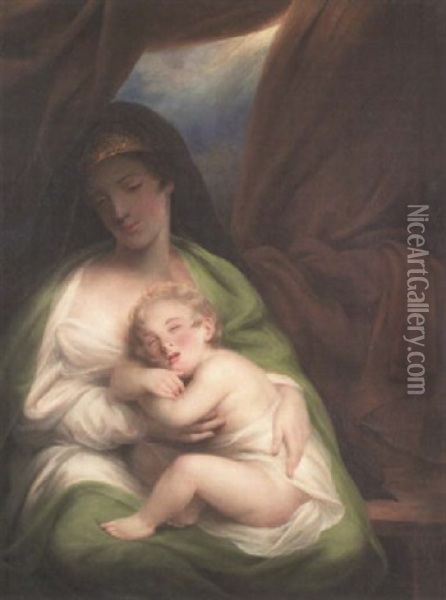 The Irish Madonna Oil Painting - Daniel Maclise