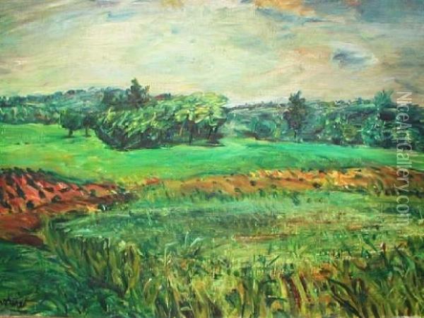 Paysage Champetre Oil Painting - Rene Morere