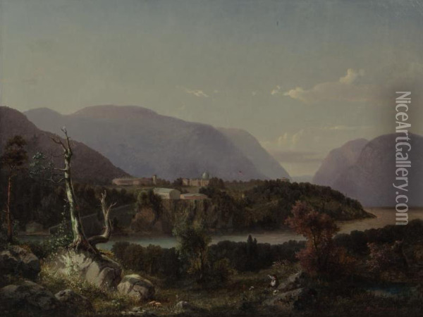 View Of West Point Oil Painting - Otto Sommer