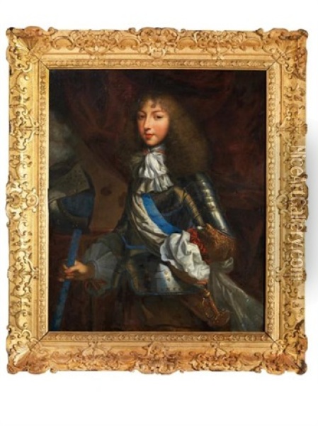 Portrait De Philippe D'orleans, Frere De Louis Xiv (1640-1701) Oil Painting - Jean Nocret