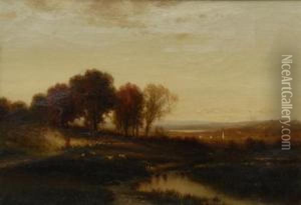 Landscape Oil Painting - John Carleton Wiggins