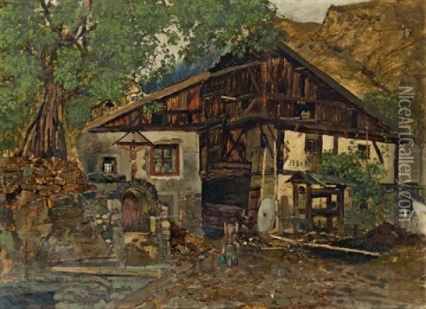 Muhle Oil Painting - Theodor von Hoermann