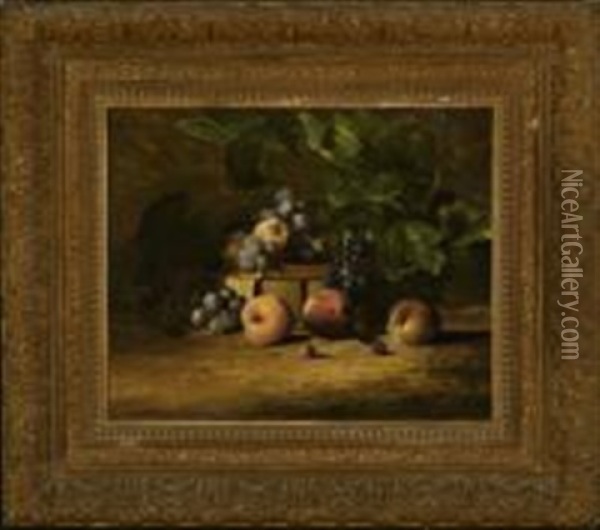 Still Life With Fruit Oil Painting - Charles Porter