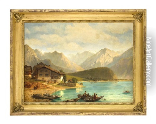 Vierwaldstadter See Oil Painting - Johann Jakob Vollweider