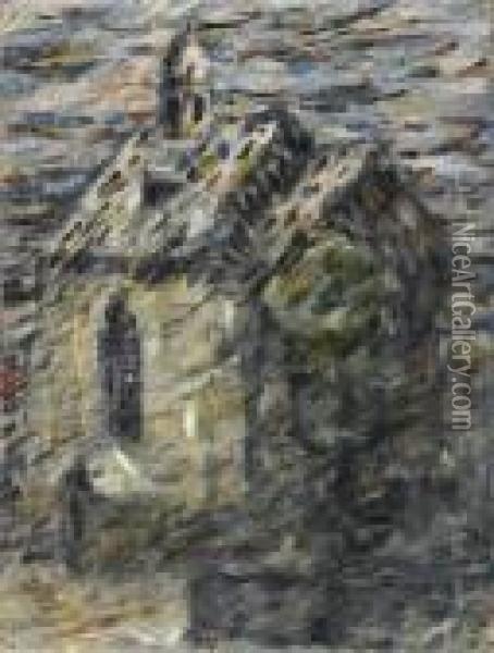 Die Brunnsteinkapelle In Soest Oil Painting - Christian Rohlfs