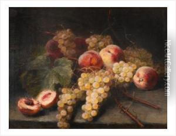 Fruits D'automne Oil Painting - Alexis Kreyder