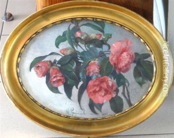Roses Oil Painting - Mikhail Rundaltsov