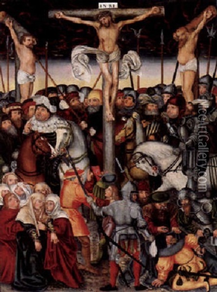 Kreuzigung Oil Painting - Lucas Cranach the Elder