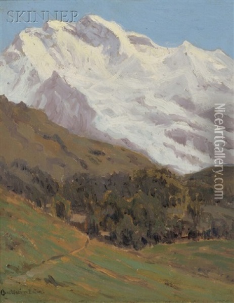 The Jungfrau Oil Painting - Charles Warren Eaton