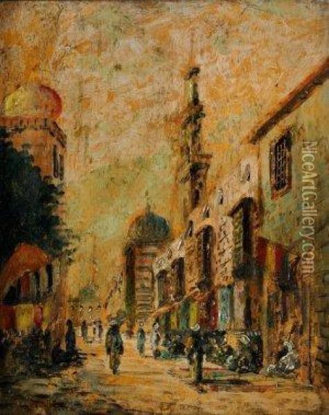 Orientalne Mesto I. Oil Painting - Bacskay Bela