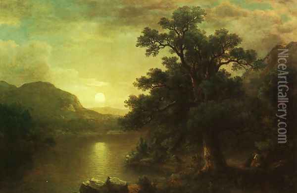 The Trysting Tree Oil Painting - Asher Brown Durand