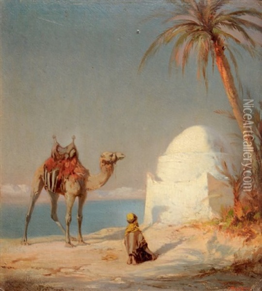 La Priere Oil Painting - Georges Duseigneur