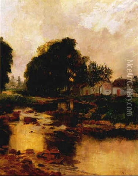 Summer Sunset, St. Eustache Oil Painting - Maurice Galbraith Cullen