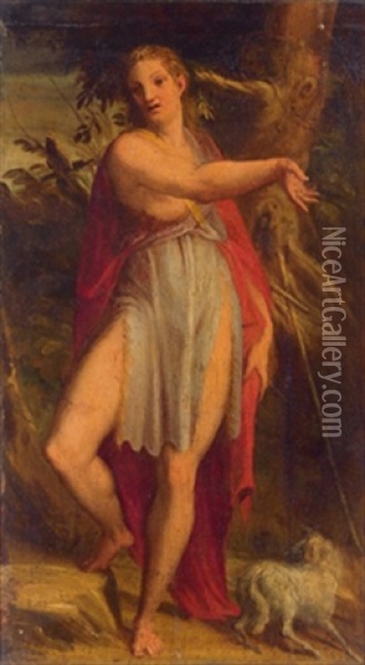 Johannes Der Taufer, San Giovanni Battista Oil Painting - Arcangelo di Leonardo Salimbeni