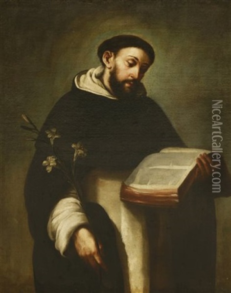 St Anthony Of Padua Oil Painting - Alonso Cano