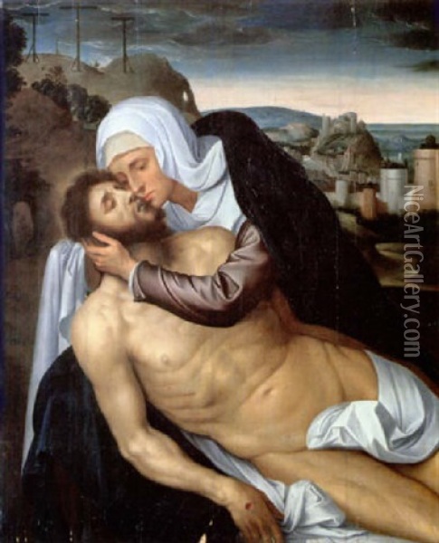 Die Beweinung Christi Oil Painting - Willem Key