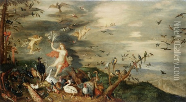 An Allegory Of Air Oil Painting - Jan Brueghel the Elder