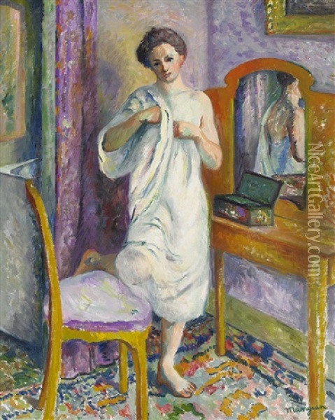 La Toilette Oil Painting - Henri Charles Manguin