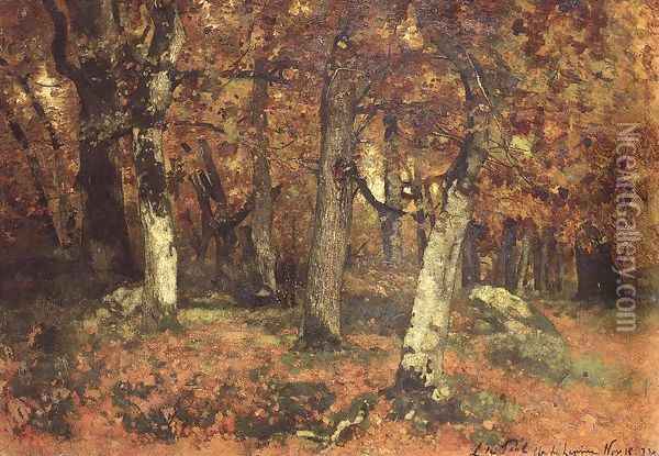The Depth of the Forest 1873 Oil Painting - Laszlo Paal