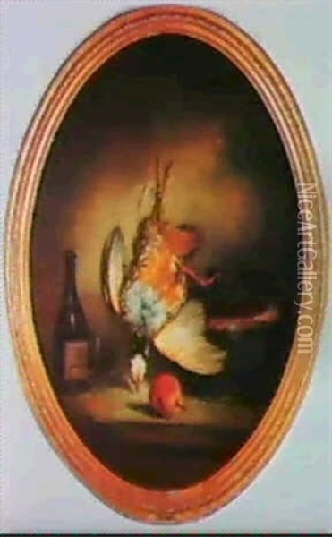 Bodegon De Perdiz; Y Bodegon De Liebre                      (pintor De Camara De Isa- Bel Ii) Oil Painting - Carlos (Baron O'Connor) O'Connor