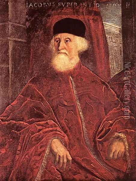 Portrait of Jacopo Soranzo c. 1550 Oil Painting - Jacopo Tintoretto (Robusti)