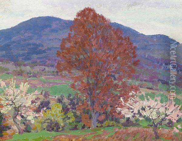 New Hampshire In The Spring Oil Painting - Lawrence Mazzanovich