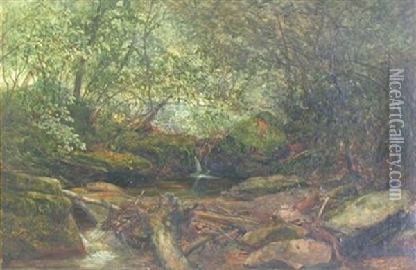 The Brook Thro The Wood Oil Painting - Alexander Fraser the Elder
