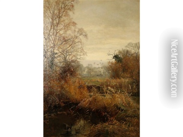 The Frome, Moreton, Dorset Oil Painting - Frederick (William Newton) Whitehead