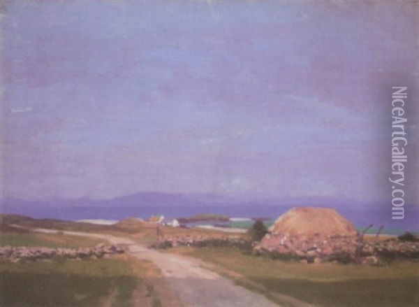 Isle Of Tiree Oil Painting - George Houston