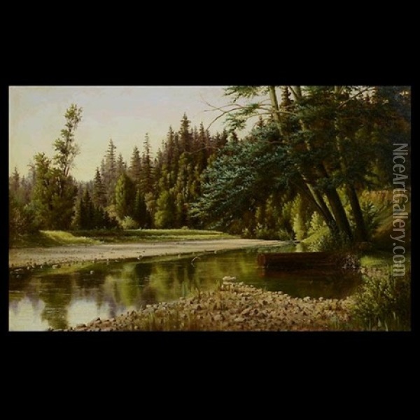 Golden Gate Park Oil Painting - Frank Willson Judd