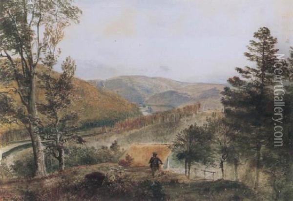 Blick Von Der Bellaria Beim Schloss Gratz In Das Zimbowitzer Tal Oil Painting - Rudolf Ritter von Alt