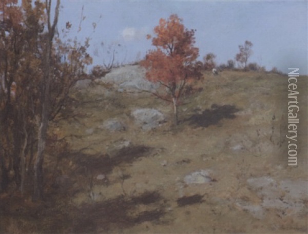 Autumn Hilltop At Lyme, Connecticut Oil Painting - Charles Paul Gruppe