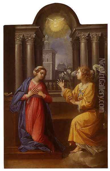 The Annunciation Oil Painting - Giuseppe Cesari