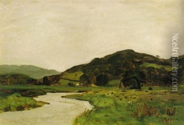 Landscape With River Oil Painting - James Wilson Morrice