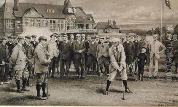 The International Golf Match Of 1902 Oil Painting - Michael Brown