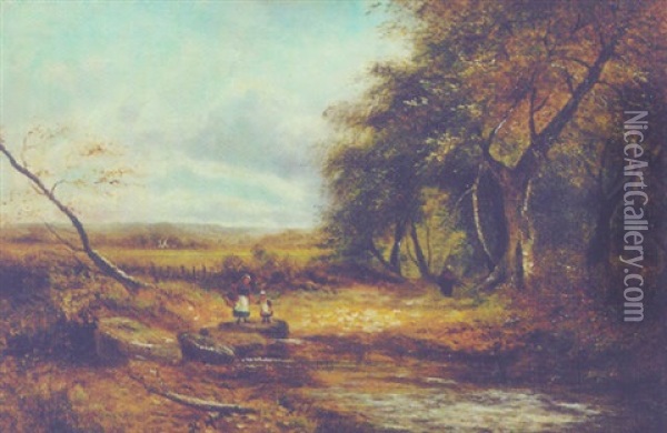A The River Oil Painting - James C. (Sir) Harris