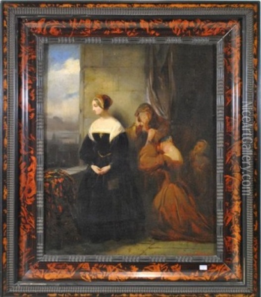 Femmes Tristes Oil Painting - Gustave (Egidius Karel G.) Wappers