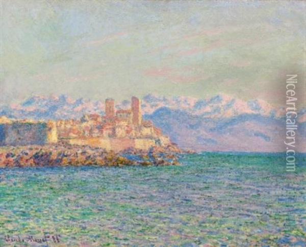 Antibes, Le Fort Oil Painting - Claude Monet