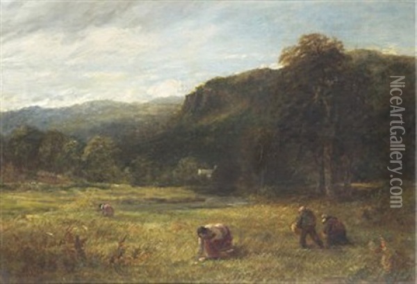 Svampplockarna Oil Painting - David Cox the Younger