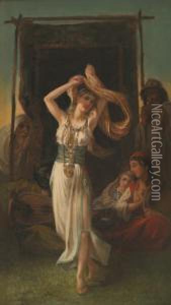 La Danseuse Oil Painting - Victor Louis Mottez